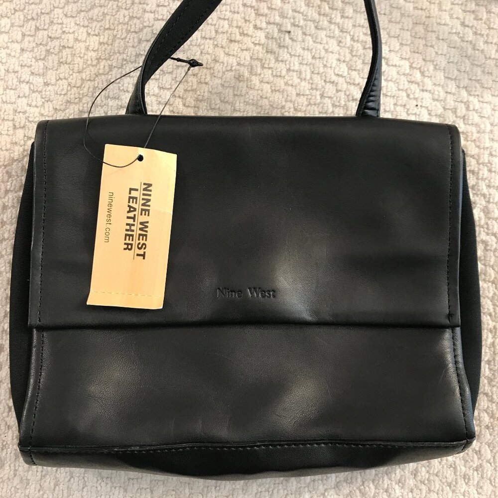 Nine West Black Leather Handbag - Brand New with Tages!
